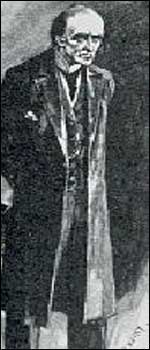 Sherlock Holmes' arch-enemy, Professor Moriarty, based on Worth, although exaggeratedly (Illustration by Sidney Paget/Strand Magazine) 