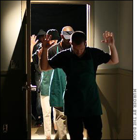 Re-creation: Victims are Herded into the Backroom